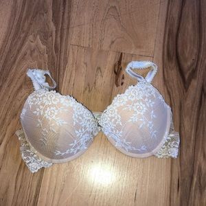 Nude lace bra